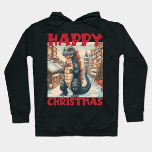 Christmas Godzilla Hoodie